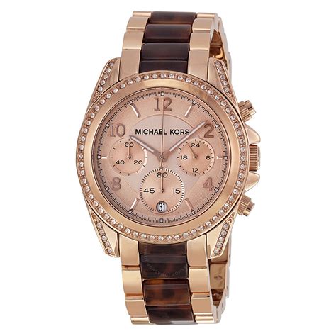 michael kors rose gold watches for ladies|two tone rose gold watch.